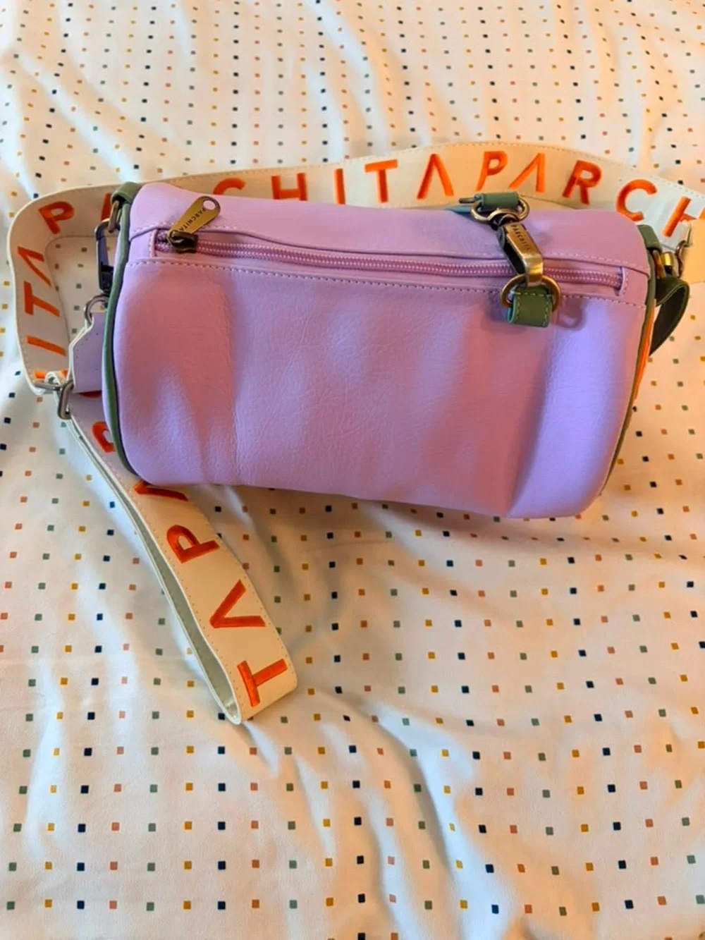 Parchita Lavender Barrel Crossbody Bag